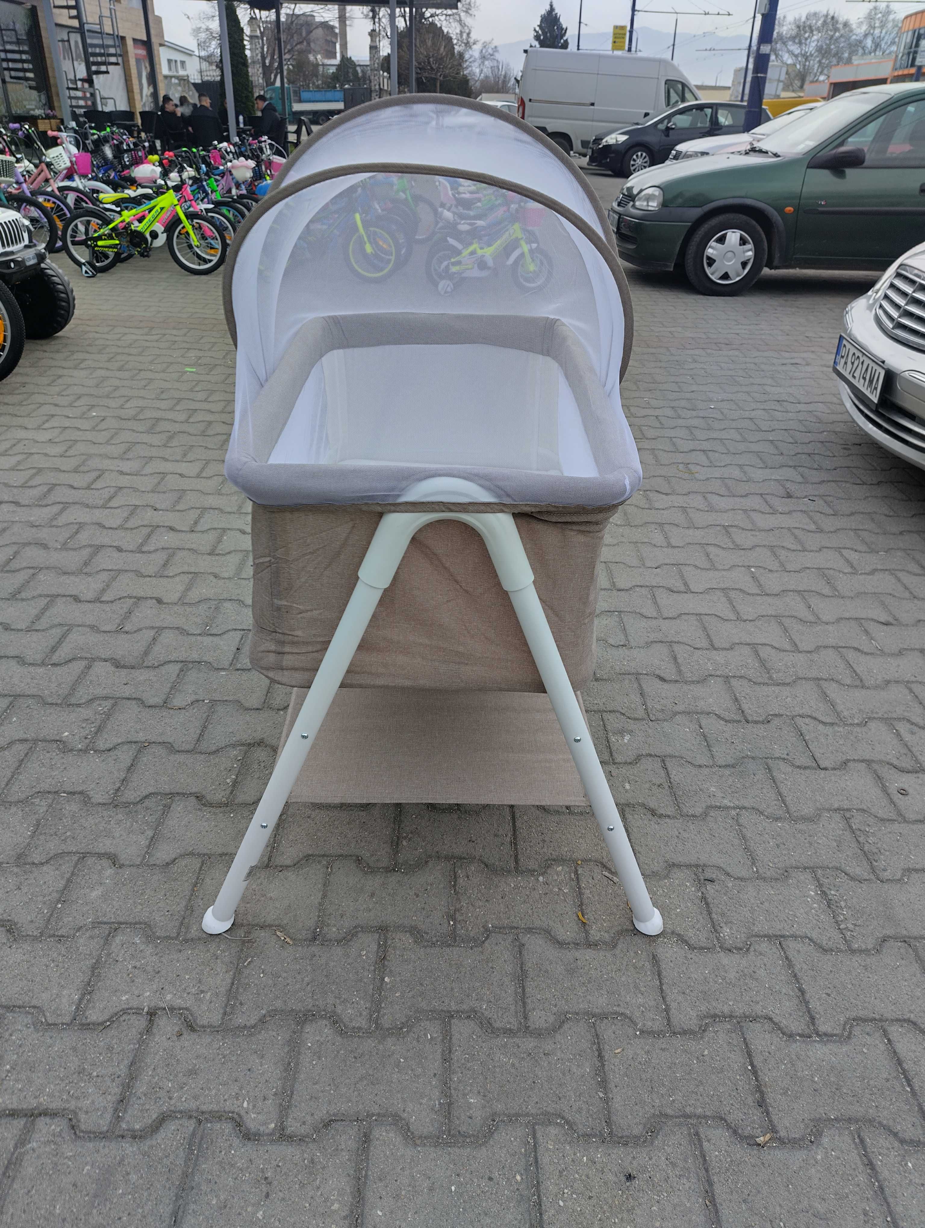 MONI Бебешко легло KALINIHTA бежов