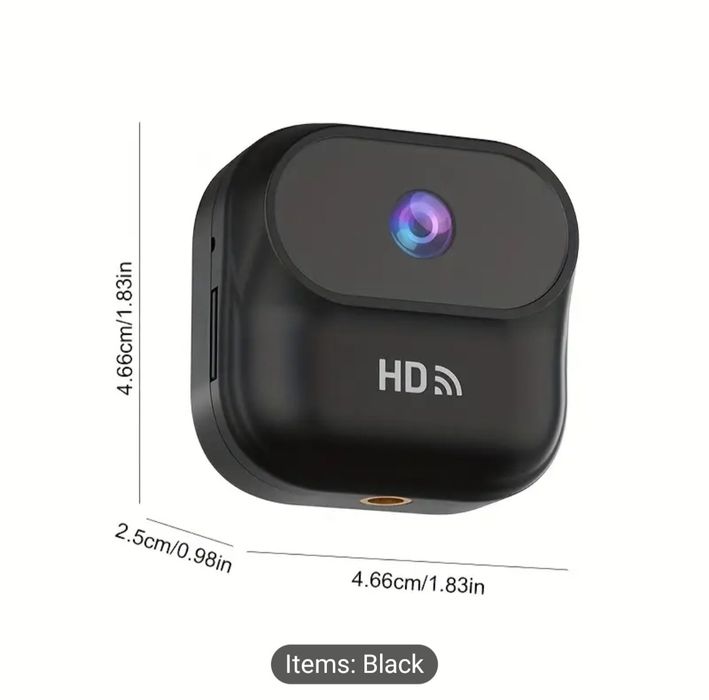 Mini Cameră Spion 1080p • WiFi • Night Vision • Motion Detect • Ultra-