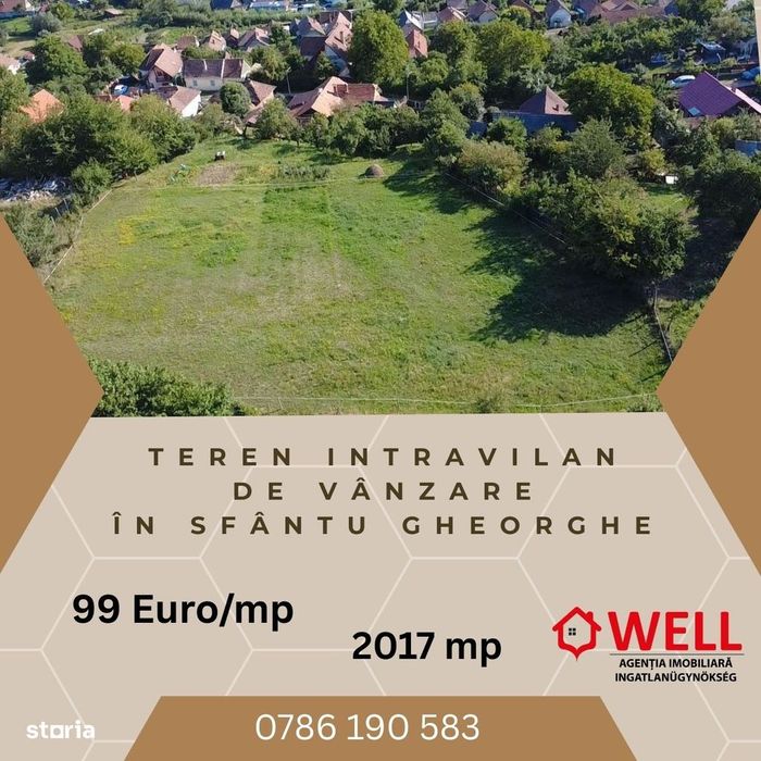 Teren intravilan de vânzare în Sfântu Gheorghe, str. Pădurii