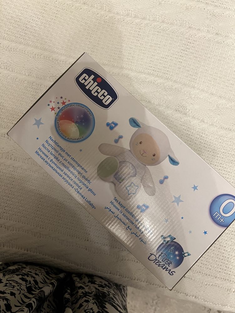 Продам новый Chicco ночник Овечка Lullaby, ткань, пластик