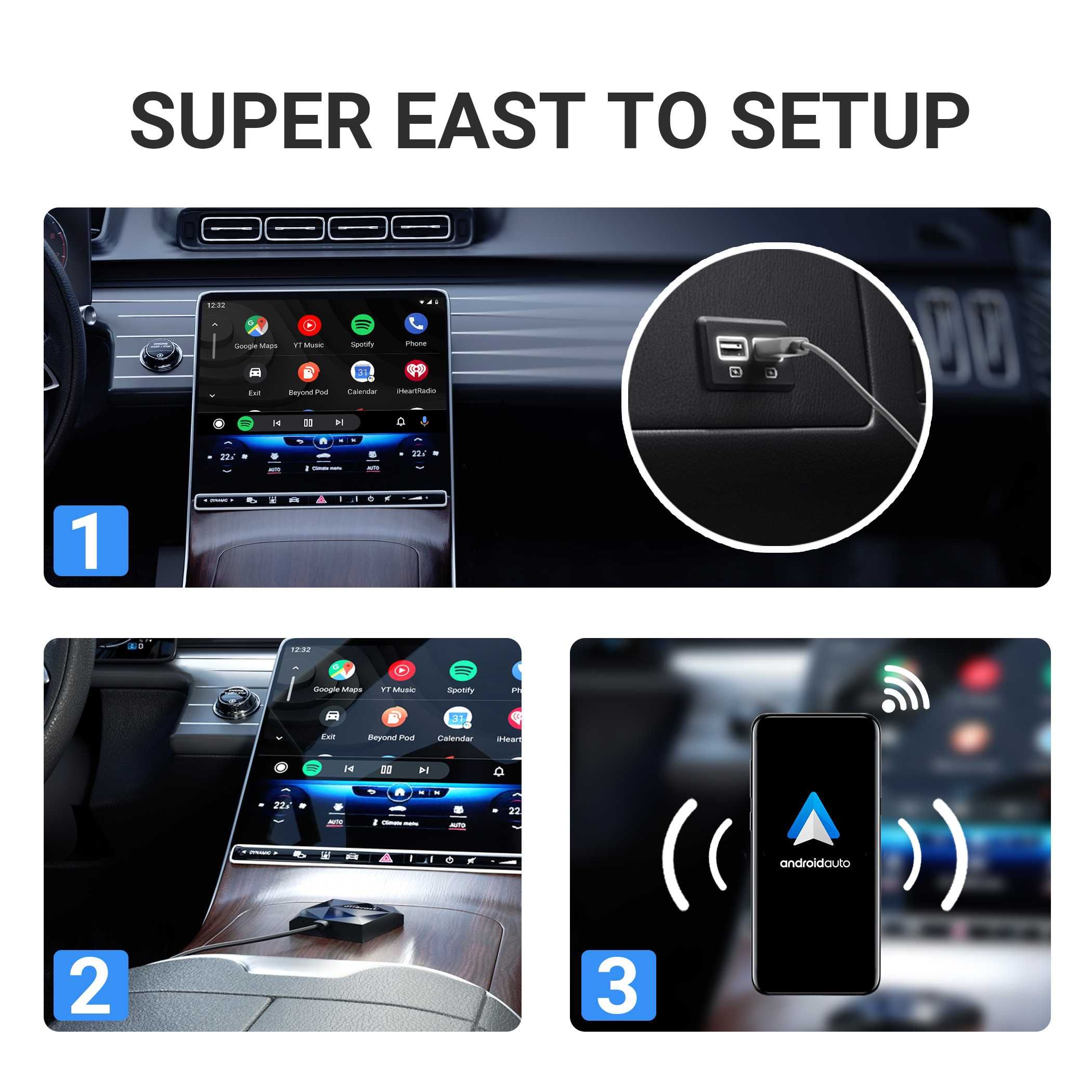 Ottocast A2 Air Wireless Android Auto CarPlay