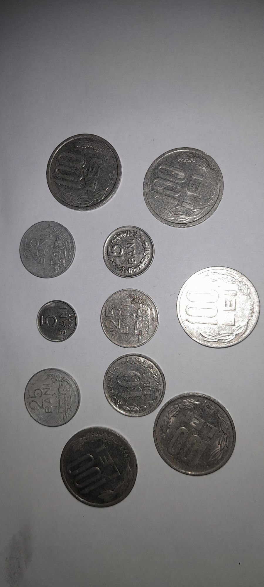 Vând lot 11 monede din România