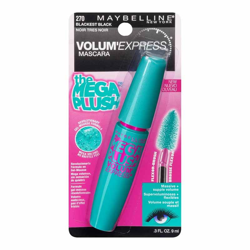 Rimel gene Maybelline The Mega Plush Volum Express Mascara, Negru