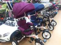 Tricicleta copii scaun rotativ