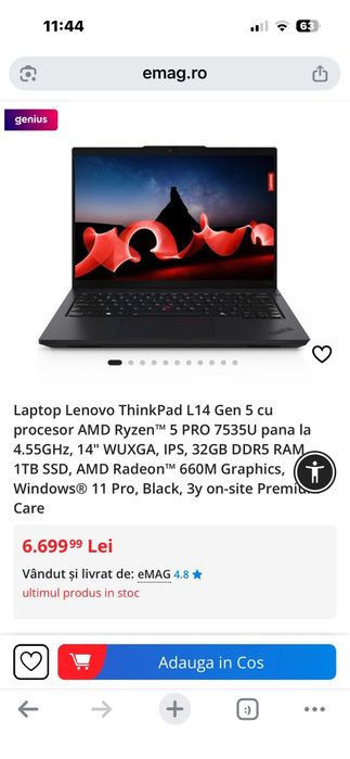 Laptop Lenovo L14 gen 5 model 2025.!