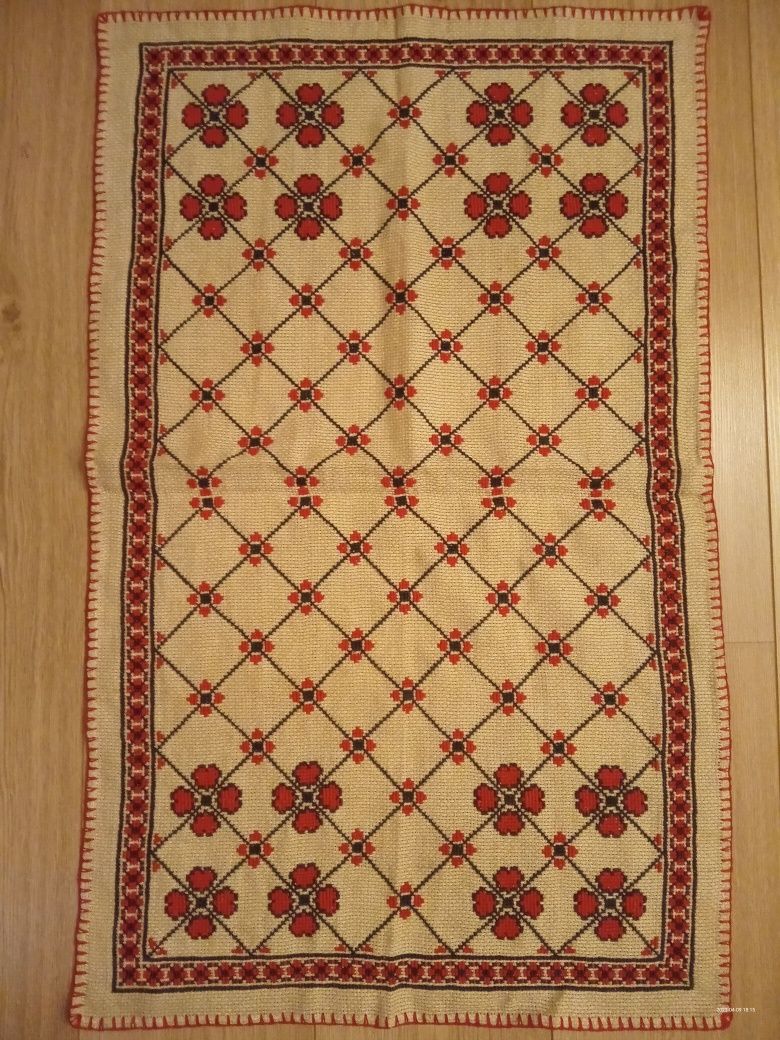 Mileu + fata de masă broderie manuală artizanat