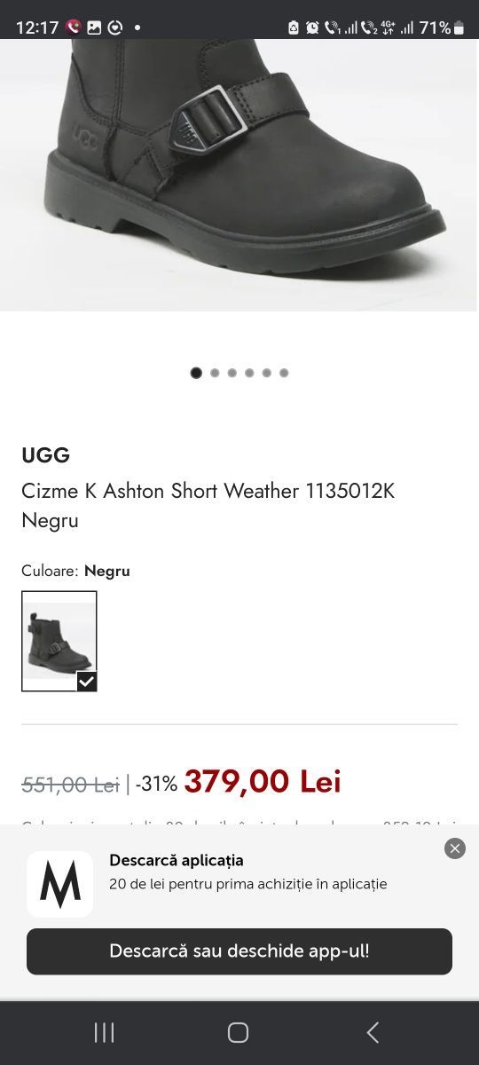 Cizme copii marca UGG Australian produs nou