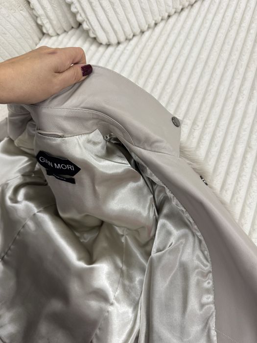 Blana naturala cu piele gri