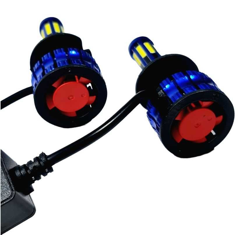 Комплект 360° COB LED крушки за фарове H4, 12V 120W, 8500 lm, Canbus