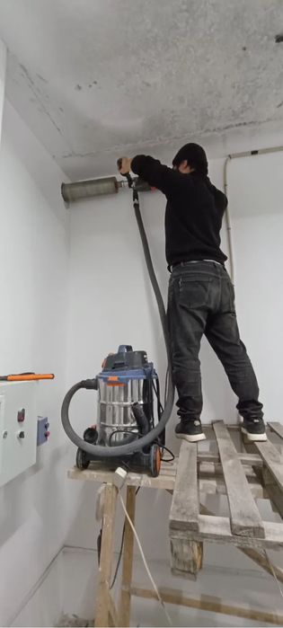 Сухое алмазное сверление, бурение