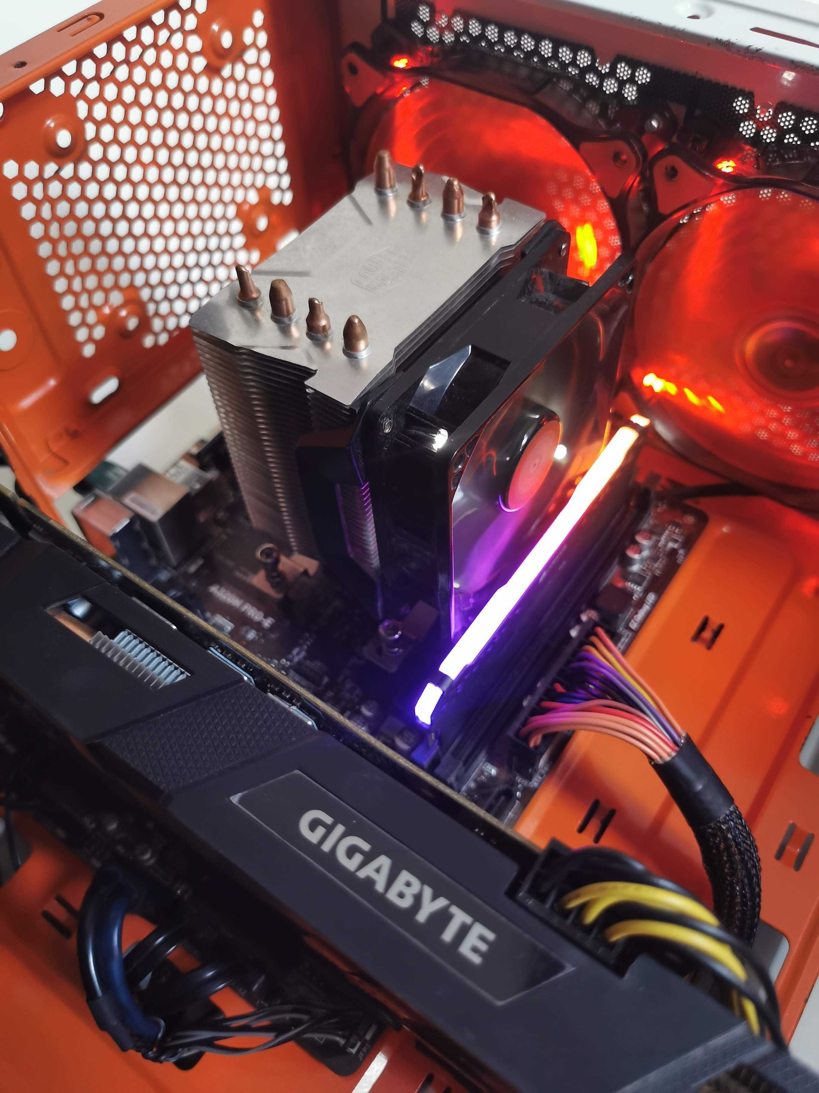 Геймърски компютър Ryzen 7 5700X, 16GB Ram, GTX 1070 8GB