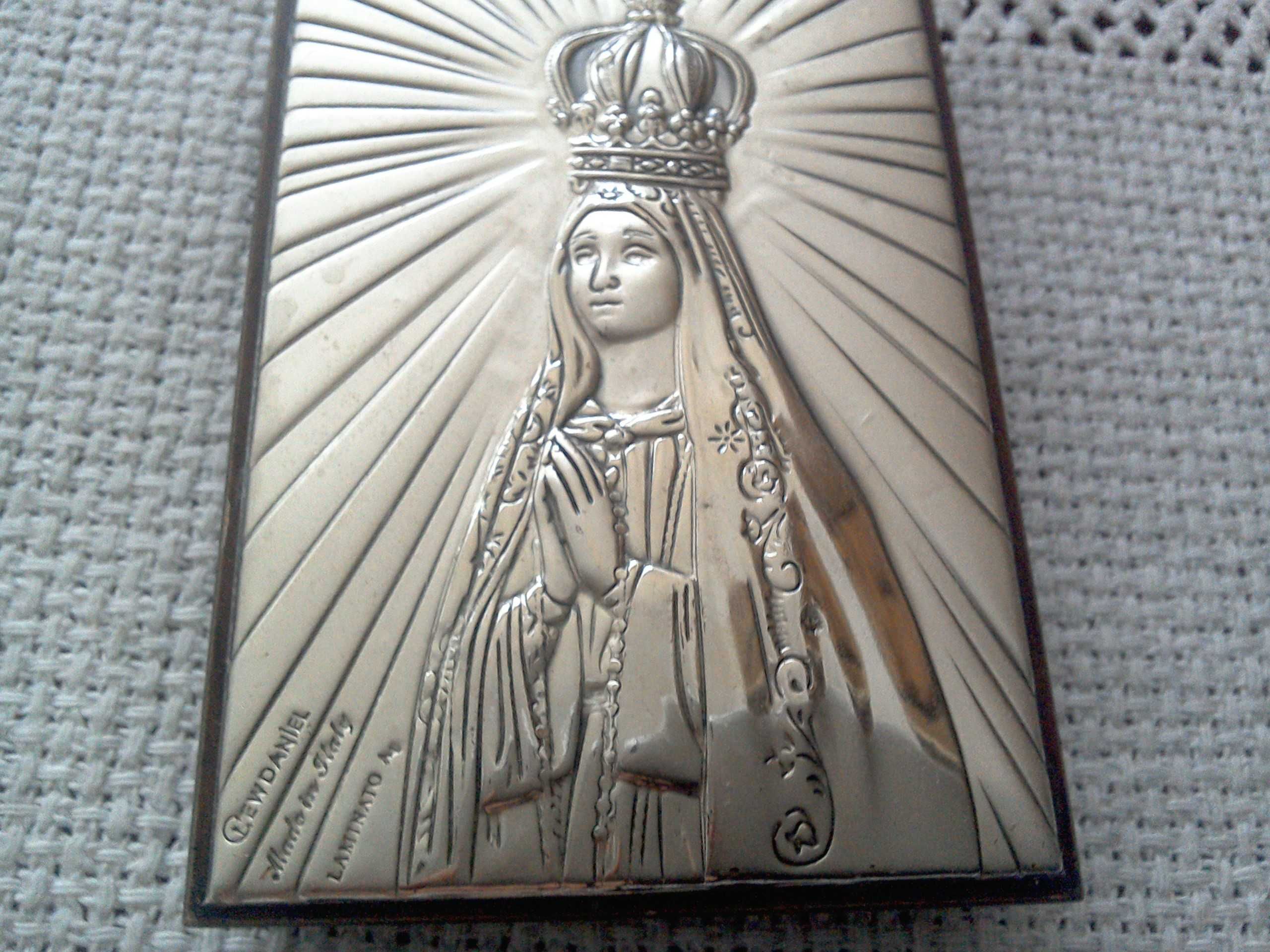 Icoana/iconiță argint marcat și lemn - 8 cm x 5 cm