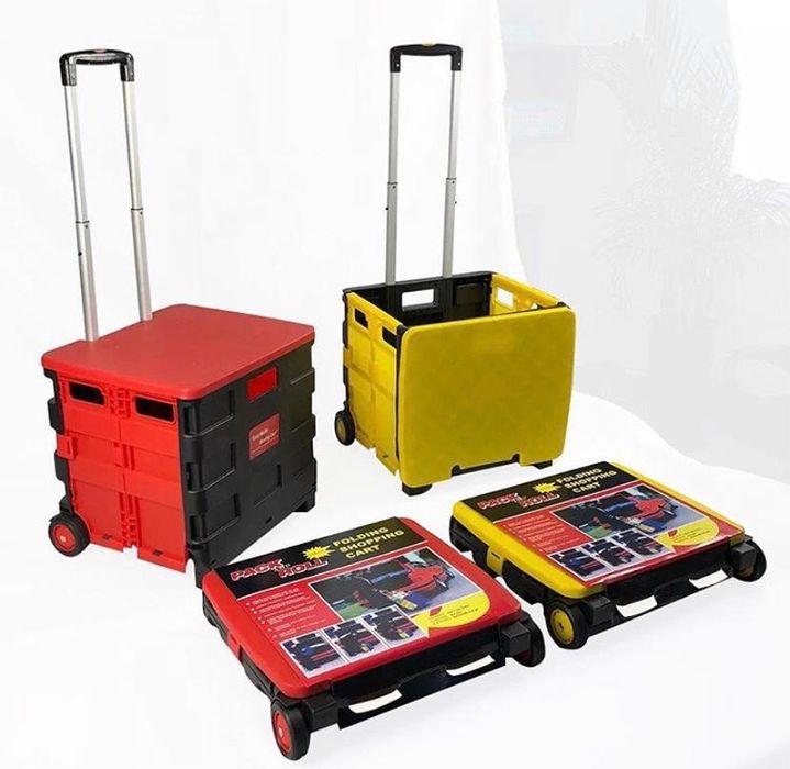 Универсальные пластиковые складывающиеся тележки