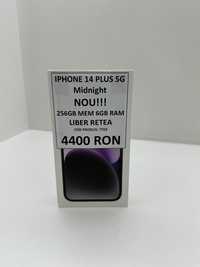 iPhone 14 Plus, 256GB, 5G, Midnight Nou Sigilat Neactivat