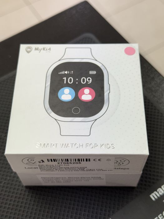 Детски смарт часовник MyKi - 4 Lite, 1.3'', Pink *ЧистоНов*