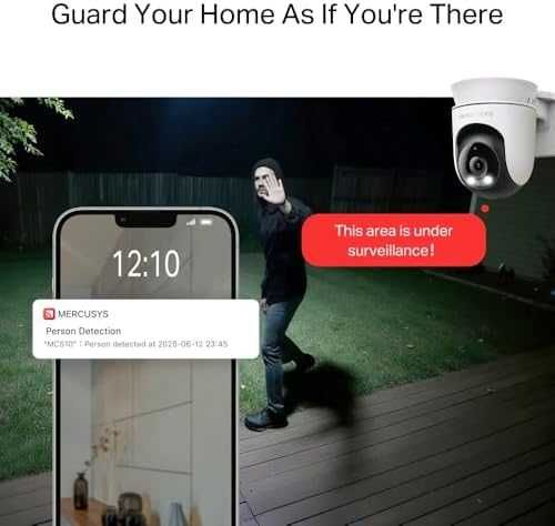 WiFi камера MERCUSYS MC510 2K 3MP, 360° панорама, цветно нощно виждане