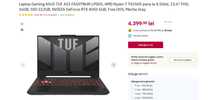 Laptop Gaming ASUS TUF A15 FA507NUR AMD Ryzen™ 7 GeForce RTX™ 4050 6GB