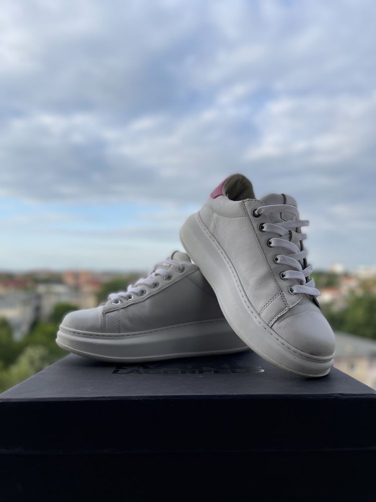Karl Lagerfeld Women’s Sneakers 01P White/Pink