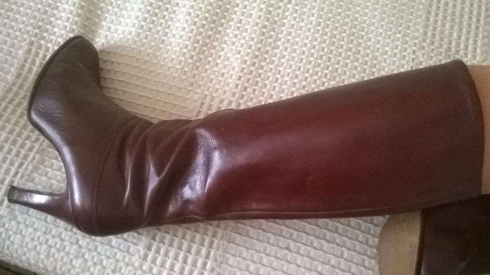 Cizme bordo piele naturala nr.38