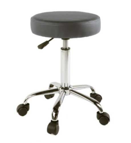Козметичен/фризьорски стол -табуретка Trag 49/65 см - тъмно сива