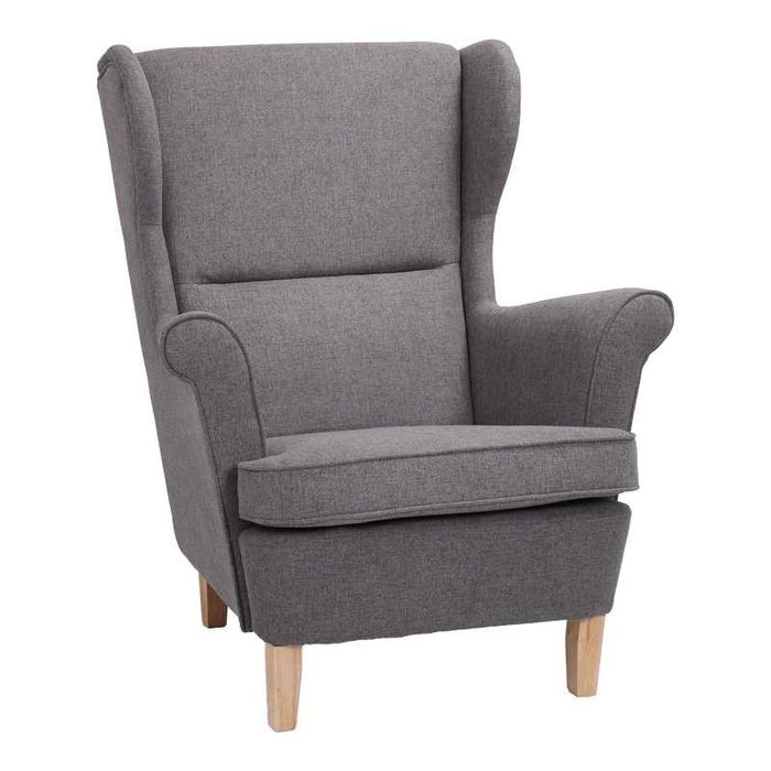 Фотьойл, Malei, Кремав, Сив, Текстил, 85х93х100см.