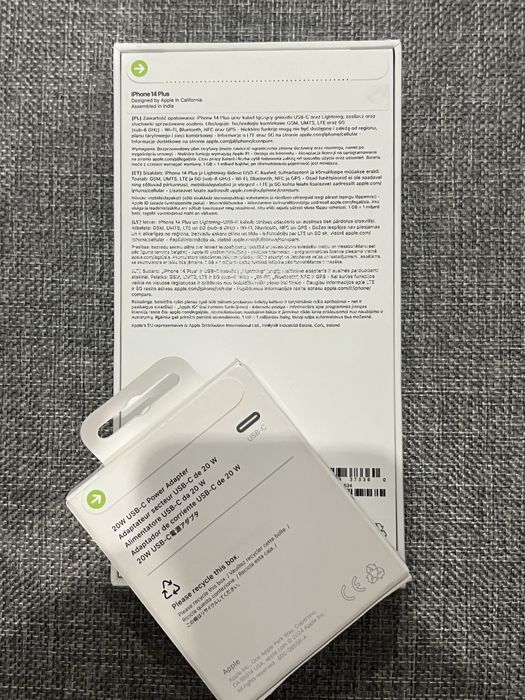 Iphone 14 plus 128gb midnight, neverlocked, nou, cutie sigilata