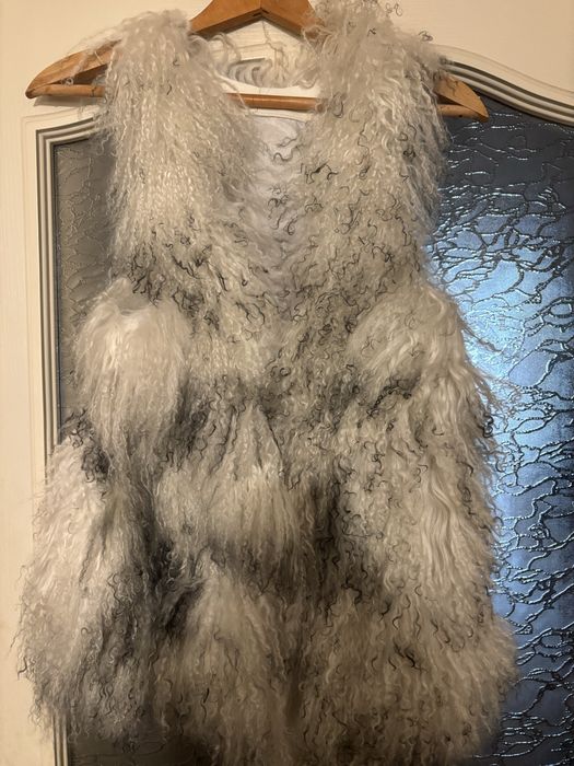 Елек от Лама бял