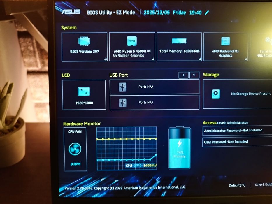 Laptop Asus Tuf A15 R5 4600H - GTX 1650 - 16GB ram !FARA SSD!