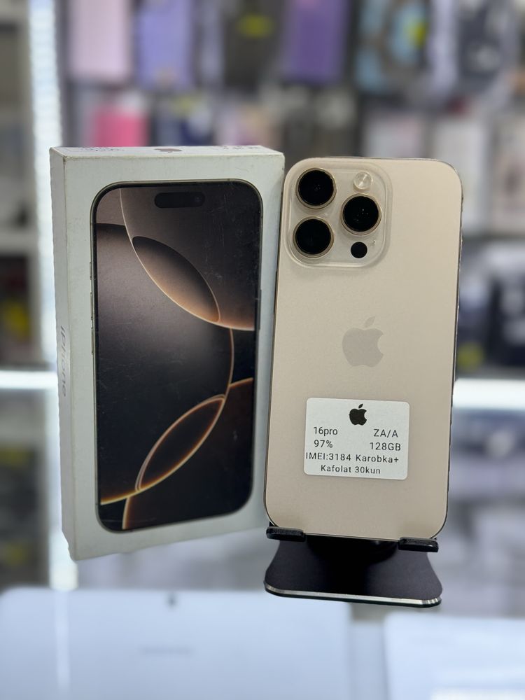 BRR. Iphone 16pro 97% 128GB Desert ZA/A