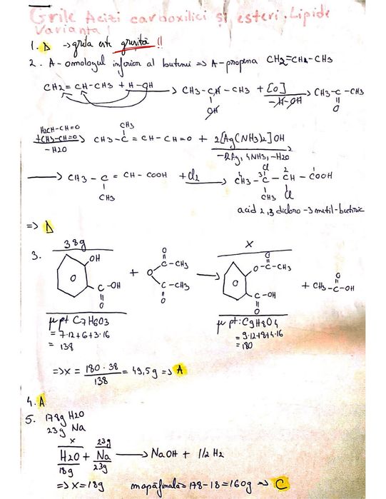 Notite admitere medicina (biologie+chimie) pdf