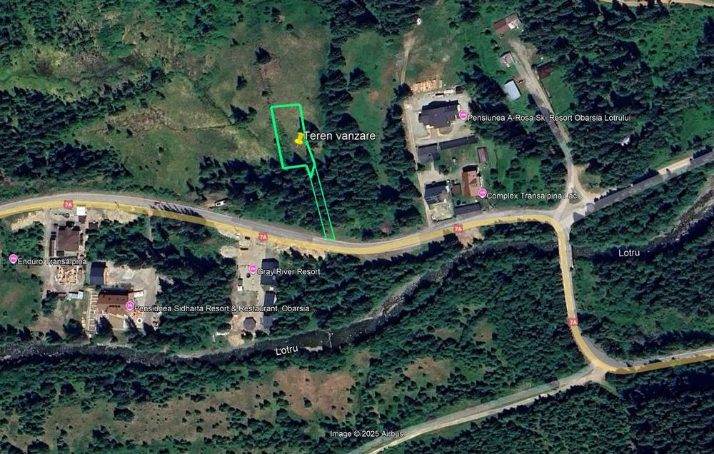 teren  Obarsia Lotrului 1386 mp, SINGURUL CONSTRUIBIL  IMEDIAT
