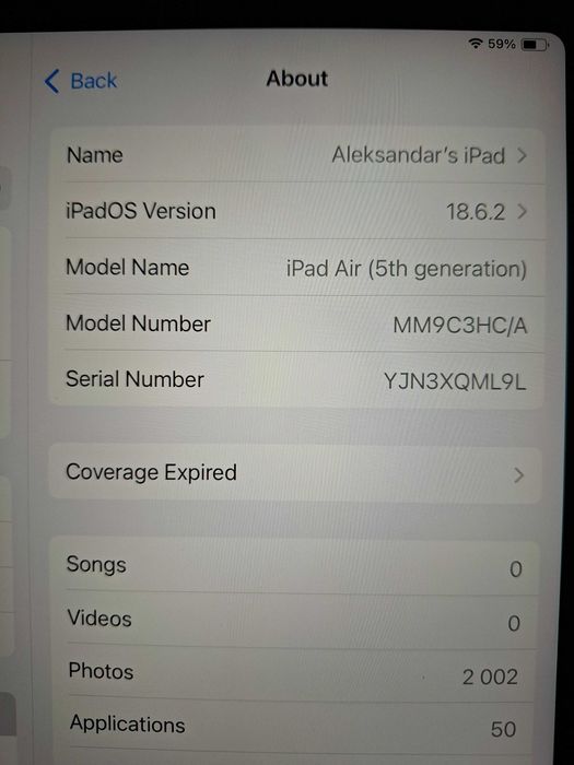 Apple iPad Air 5 (2022), 11", 64GB, Wi-Fi