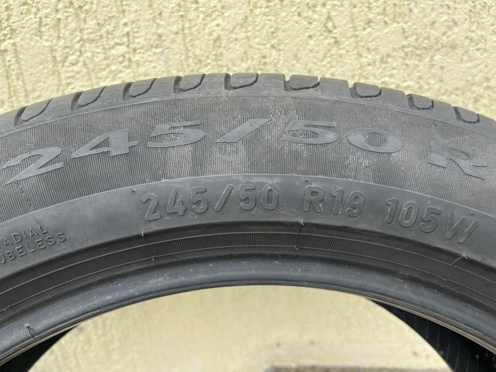 4 бр. летни гуми 245/50/19 Pirelli RSC 5 mm DOT 3818