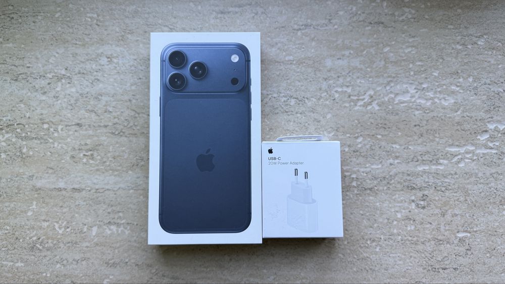 Nou iPhone 17 Pro Max 256 GB Blue Sigilat Garantie + Adaptor