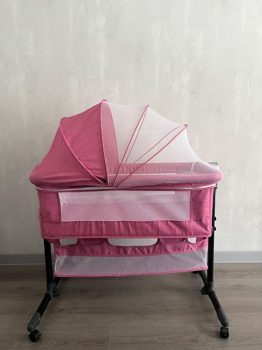 Кроватка Люлька приставная для малыша 0-12 месяцев
