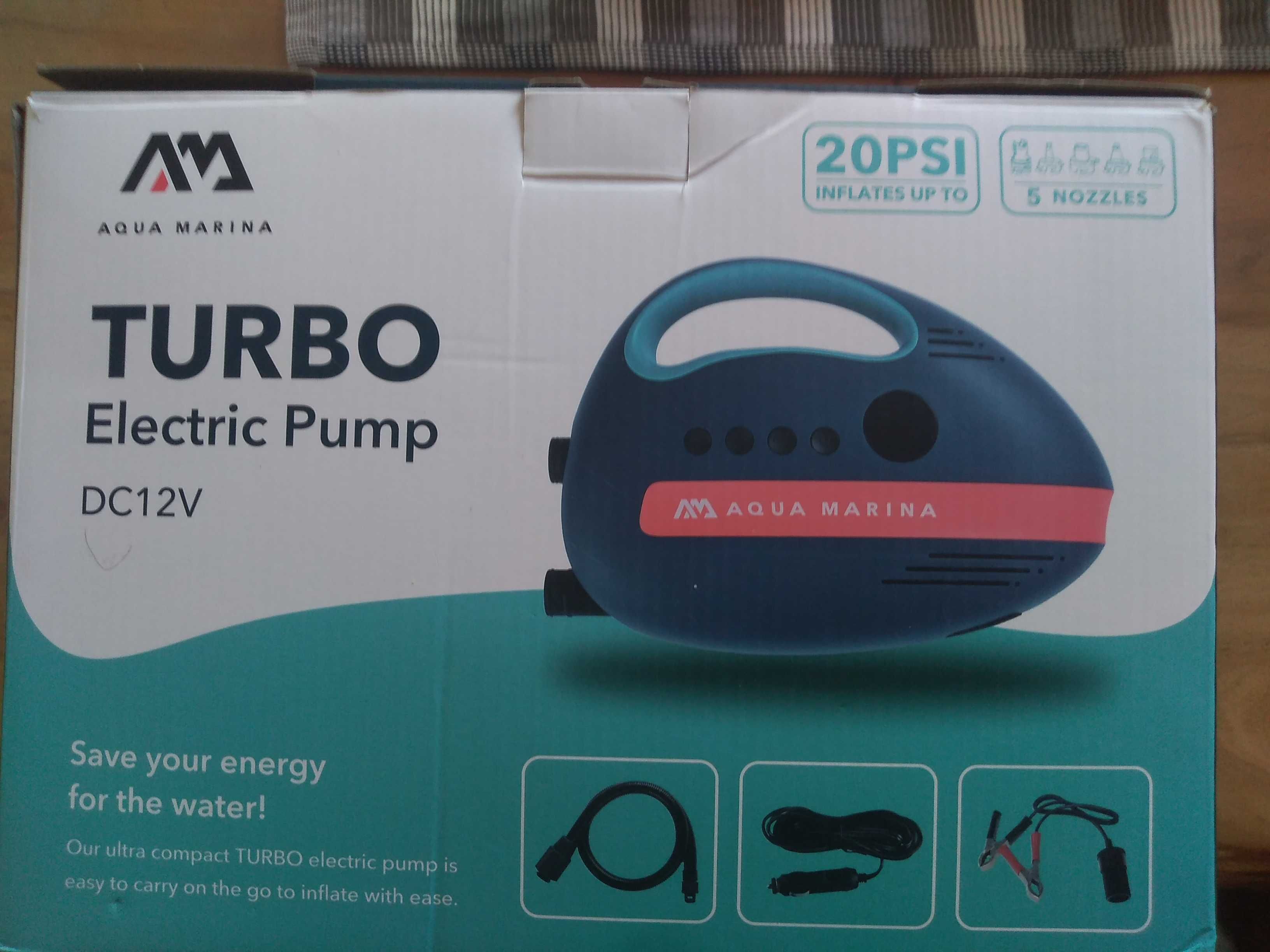 Електрическа помпа за SUP борд, кану каяк Aqua Marina Turbo 12V