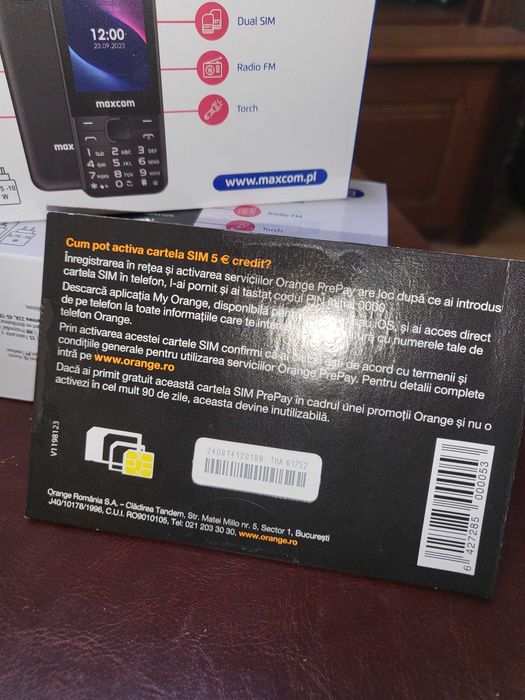 Telefon Seniori Maxcom MM248 4G Dual Sim Black