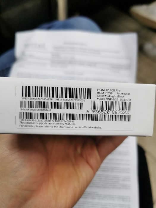 Honor 400 Pro, 12 RAM, 512GB - Нов Неотварян 3  Години Гаранция
