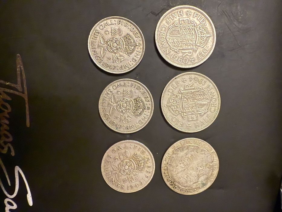 Monede antice nichel cu argint