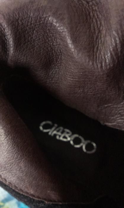 CIABОO/Trespass Черни боти от ест.кожа обърната №37