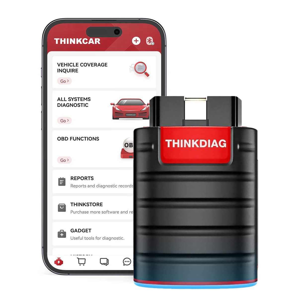 НОВИ!! ВСИЧКИ МАРКИ!! Автодиагностика Launch Thinkdiag 4.0 (X431)