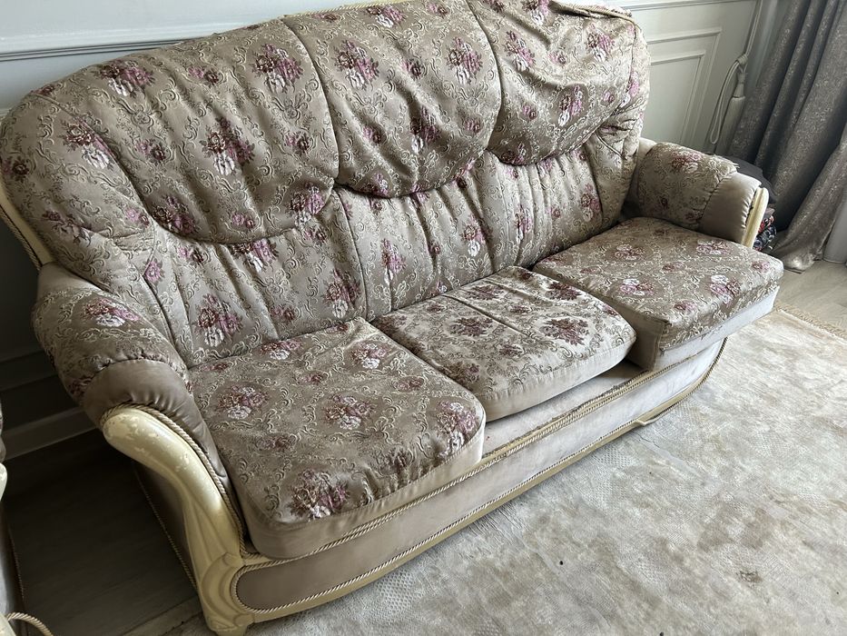 Диван + 1  бу материал выдвижной