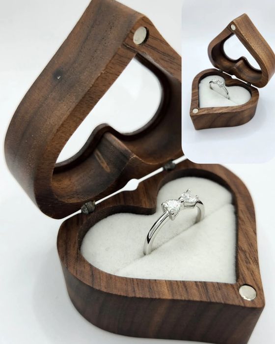 Сребърен пръстен с мойсанит - Dalia