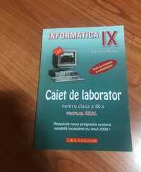 Caiet informatica de laborator pentru clasa a IX-a