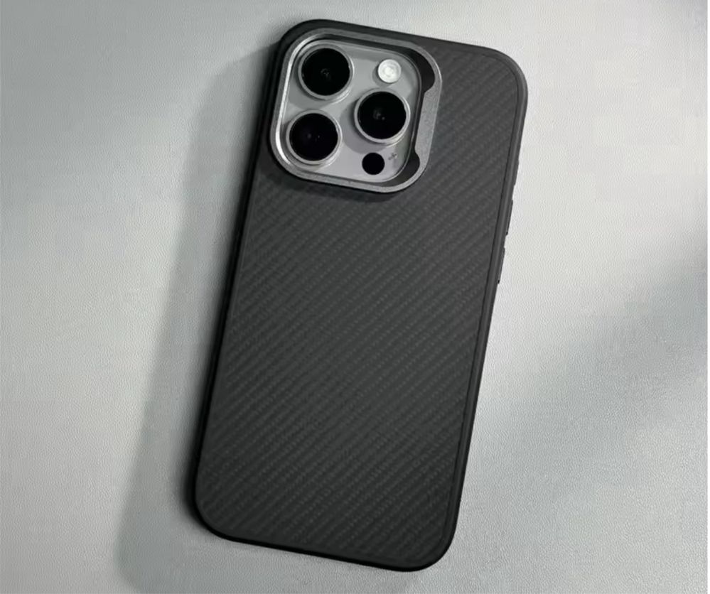 Iphone 15/16/PRO MAX PLUS - Husa Carbon Titanium Frame