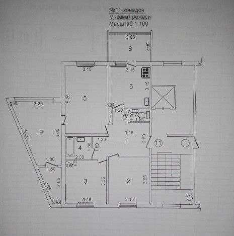Сдам в аренду свою 3х комн кв. рядом Метро (Бекат2).Этаж 6й, Сергели 5