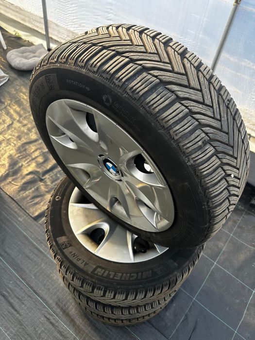 Roti M+S bmw 205/55 R16 cu capace originale