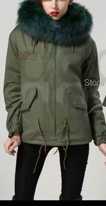 Haină de iarnă din blana artificială