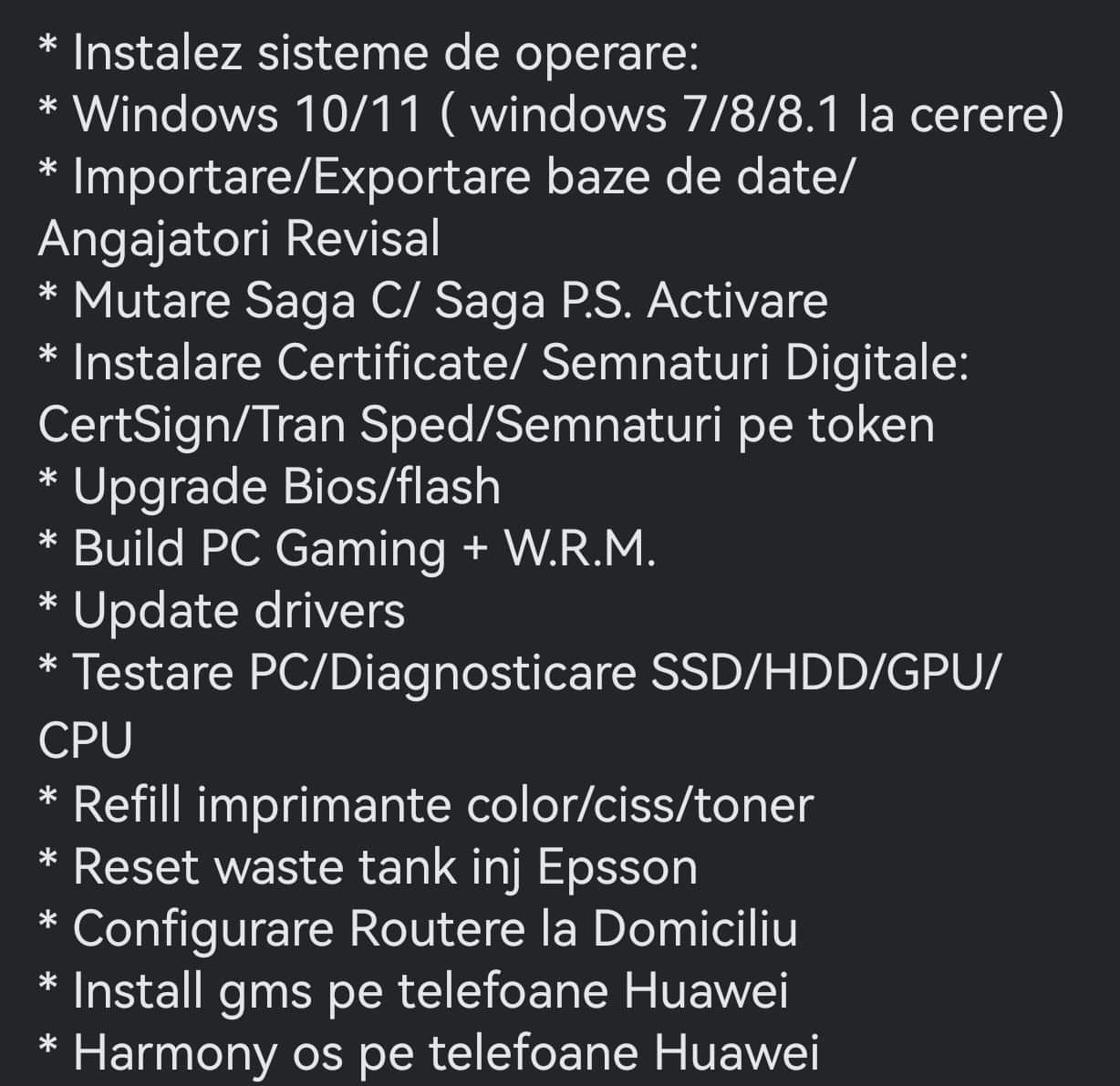 Service Calculatoare