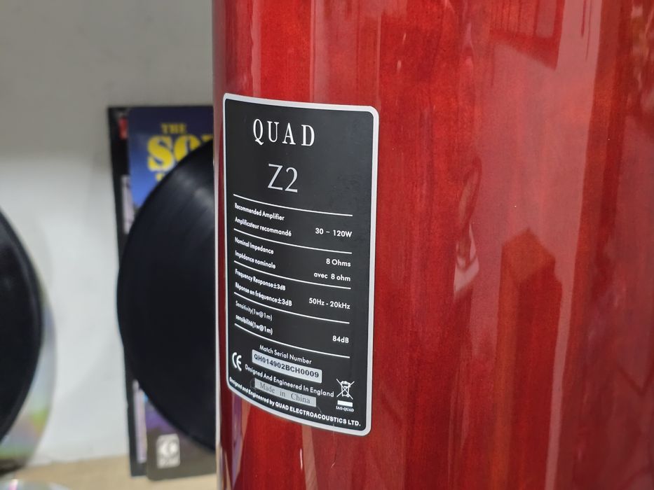 Boxe QUAD Z-2 ,varf de gama ,tweeter ribbon, bookshelf